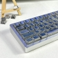 Frost Silvery Metal Feature 61 Keys PBT Doubleshot Side Legends Keycaps Set Cherry Profile for Cherry MX Keyboard